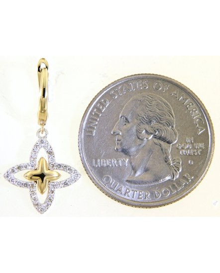 FOUR LEAF STYLE DIAMOND DANGLING (TE1381)