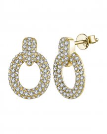 OVAL STYLE DIAMOND STUDS (TE1389)