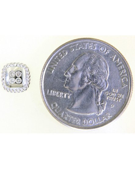 SQUARE DIAMOND STUDS (TE1420)