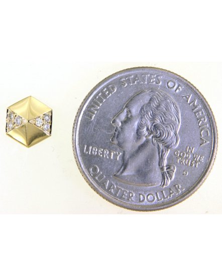 HEXAGON SHAPE DIAMOND STUDS (TE1423)