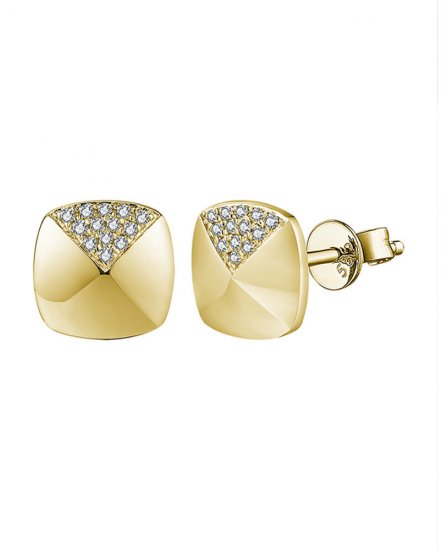 SQUARE DIAMOND STUDS (TE1424)