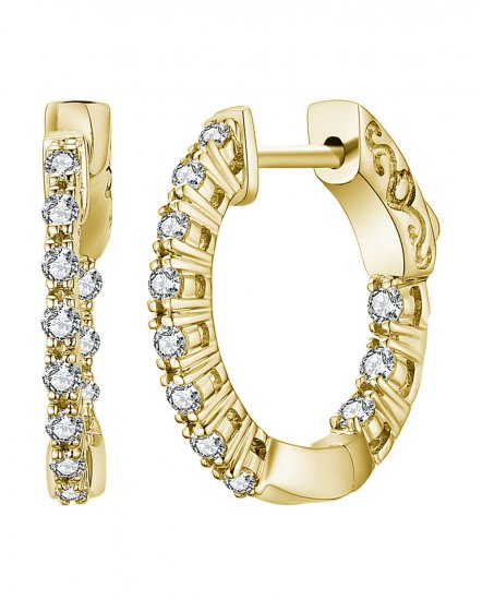 INSIDE OUTSIDE DIAMOND HOOPS (TE1434)