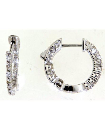 INSIDE OUTSIDE DIAMOND HOOPS (TE1434)