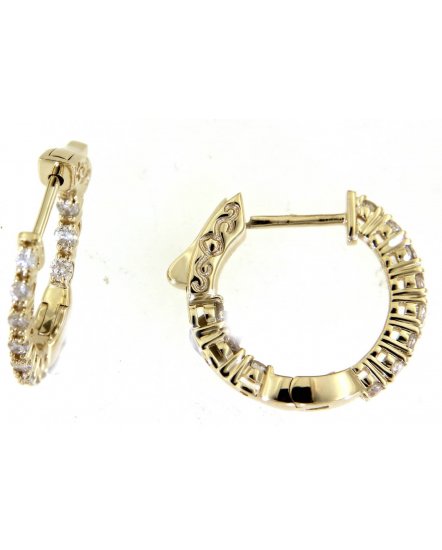 INSIDE OUTSIDE DIAMOND HOOPS (TE1434)