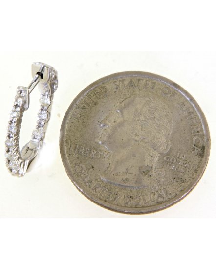 INSIDE OUTSIDE DIAMOND HOOPS (TE1434)