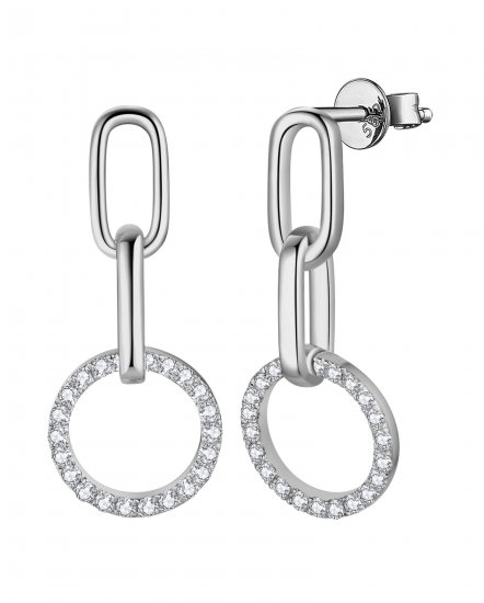 LINK STYLE ROUND DIAMOND DANGLING (TE1437)