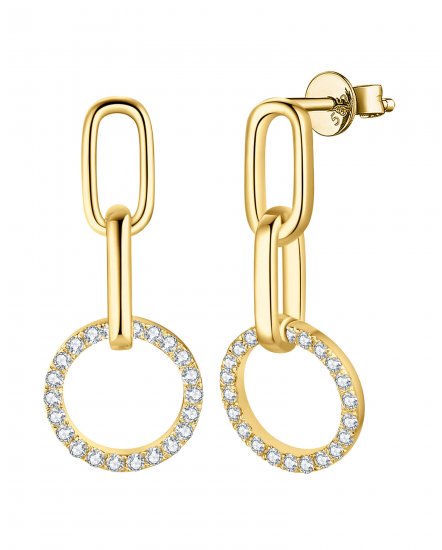 LINK STYLE ROUND DIAMOND DANGLING (TE1437)