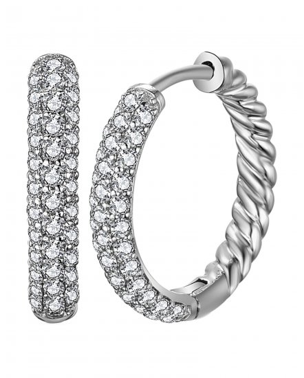 PAVE DIAMOND HUGGIES (TE1447)