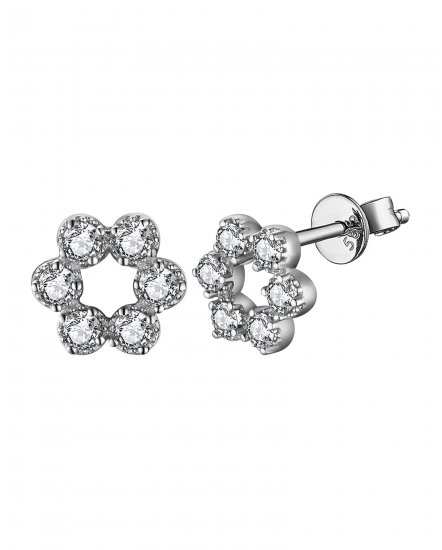 FLORAL STYLE DIAMOND STUDS (TE1450)
