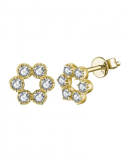 FLORAL STYLE DIAMOND STUDS (TE1450)