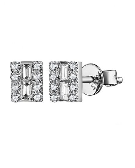BAGUETTE DIAMOND STUDS (TE1457)