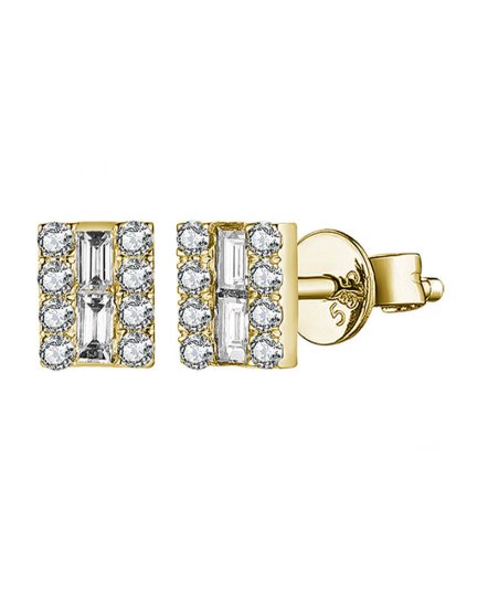BAGUETTE DIAMOND STUDS (TE1457)