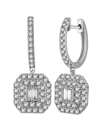 BAGUETTE DIAMOND DANGLING (TE1466)