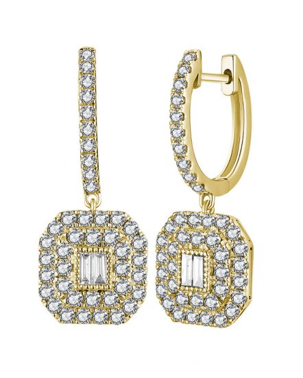 BAGUETTE DIAMOND DANGLING (TE1466)