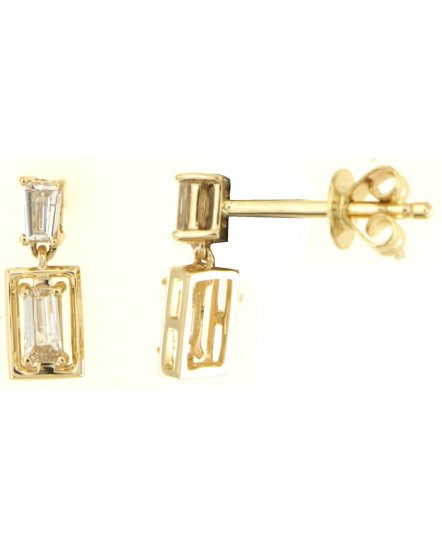 BAGUETTE DIAMOND STUDS (TE1479)