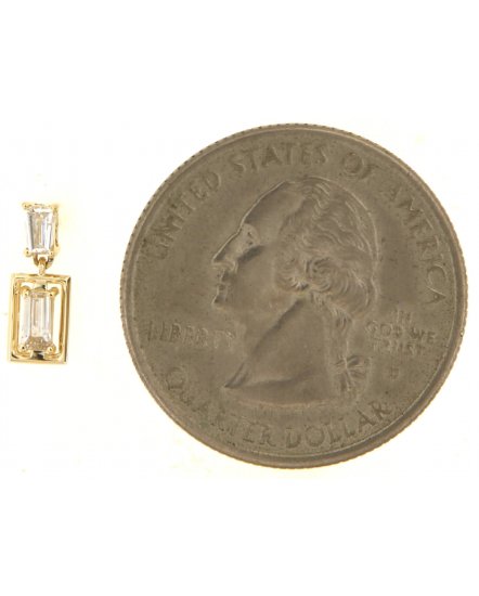 BAGUETTE DIAMOND STUDS (TE1479)