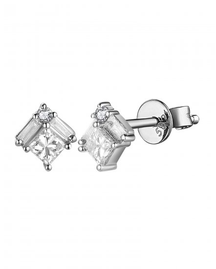 BAGUETTE DIAMOND STUDS (TE1487)