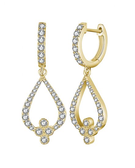 LEAF STYLE DIAMOND DANGLING (TE1503)