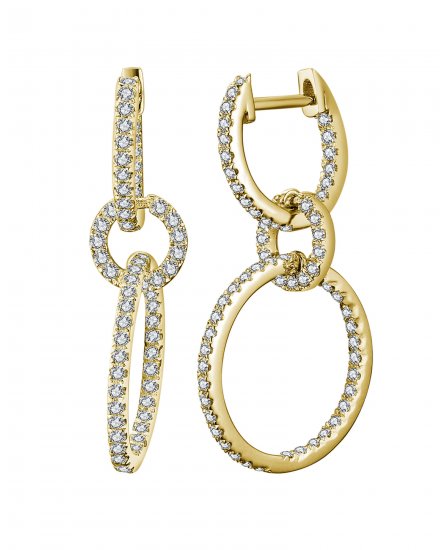 LINK STYLE ROUND DIAMOND DANGLING (TE1523)