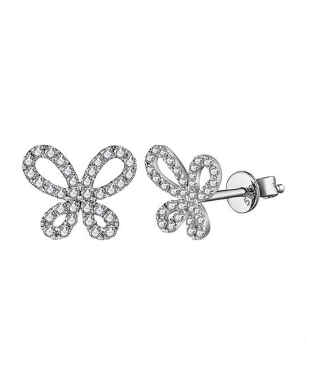 BUTTERFLY SHAPE DIAMOND STUDS (TE1548)
