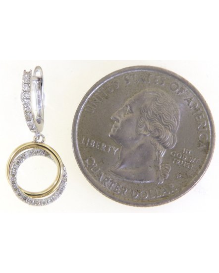 ROUND STYLE INTER LINKED DIAMOND DANGLING (TE1550)