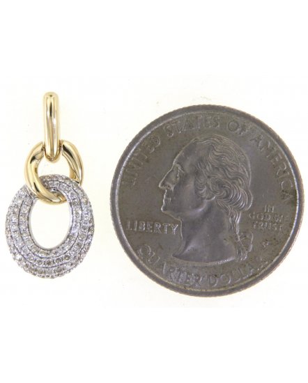 LINK STYLE DIAMOND DANGLING (TE1552)