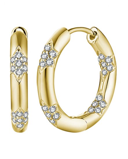 INSIDE OUTSIDE DIAMOND HOOPS (TE1553)