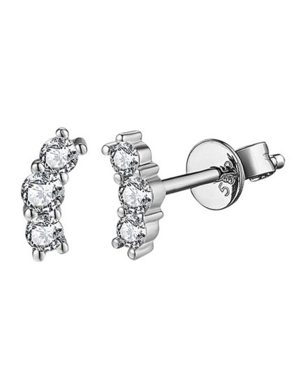 CURVED STYLE DIAMOND STUDS (TE1554)