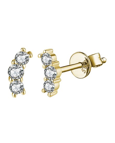 CURVED STYLE DIAMOND STUDS (TE1554)