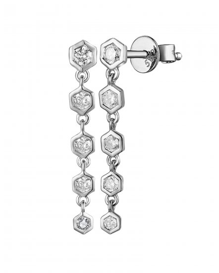HEXAGON SHAPE DIAMOND DANGLING (TE1559)