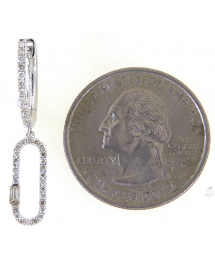 OPEN BAR BAGUETTE  DIAMOND DANGLING (TE1562)