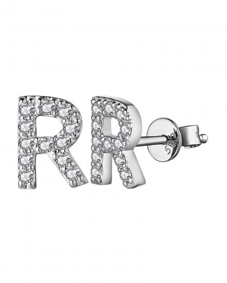 LETTER STYLE DIAMOND STUDS (TE1577)