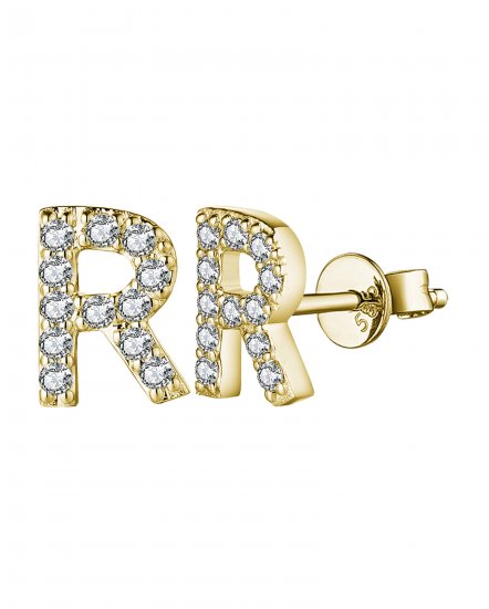 LETTER STYLE DIAMOND STUDS (TE1577)