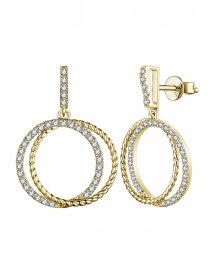 ROUND STYLE INTER LINKED DIAMOND DANGLING (TE1588)