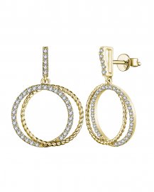 ROUND STYLE INTER LINKED DIAMOND DANGLING (TE1588)