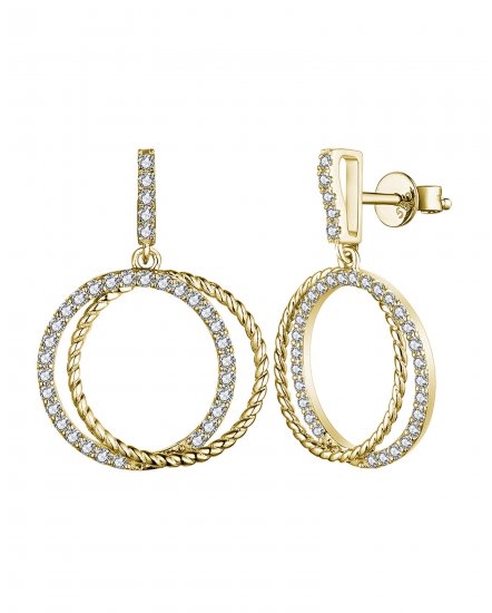 ROUND STYLE INTER LINKED DIAMOND DANGLING (TE1588)