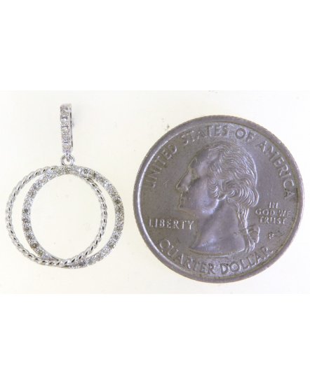 ROUND STYLE INTER LINKED DIAMOND DANGLING (TE1588)