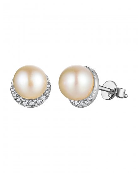 PEARL DIAMOND STUDS (TE1601)