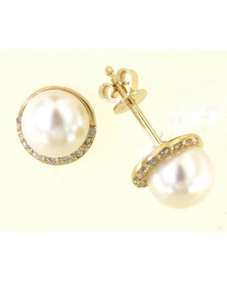 PEARL DIAMOND STUDS (TE1601)