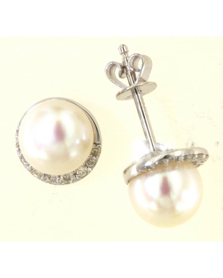 PEARL DIAMOND STUDS (TE1601)