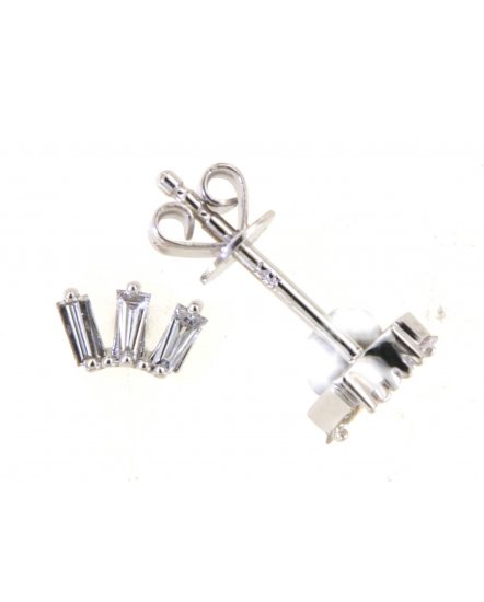 BAGUETTE DIAMOND STUDS (TE1602)