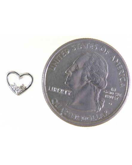 HEART SHAPE DIAMOND STUDS (TE1605)