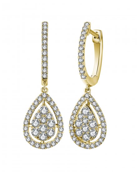 PEAR STYLE DIAMOND DANGLING (TE1637)