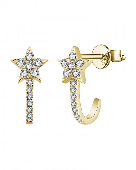 STAR SHAPE DIAMOND HUGGIES (TE1647)