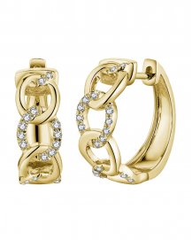 LINK STYLE DIAMOND HUGGIES (TE1664)