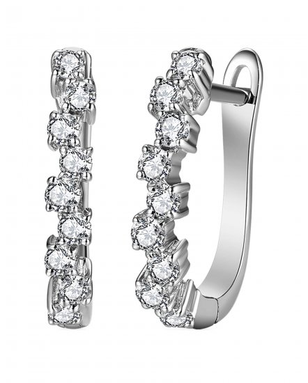 WAVY STYLE DIAMOND HUGGIES (TE1668)