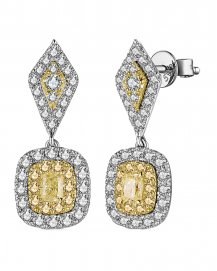 MULTI TONE RADIANT DIAMOND DANGLING (TE1685)