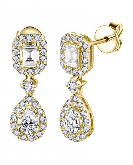 PEAR SHAPE DIAMOND DANGLING (TE1716)