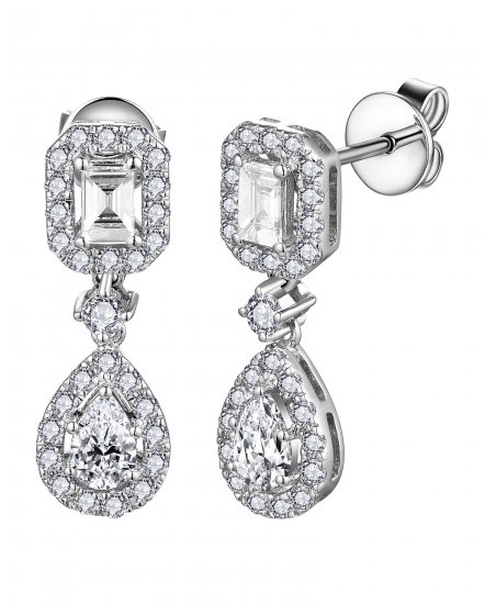 PEAR SHAPE DIAMOND DANGLING (TE1716)