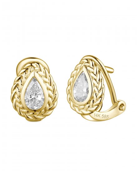 PEAR SHAPE DIAMOND OMEGA BACK (TE1718)